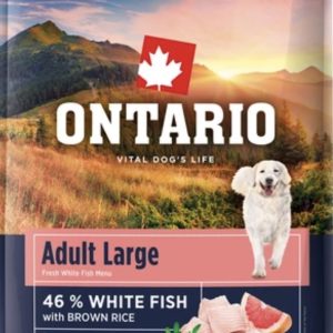 Ontario adult witte vis bruine rijst - large breed