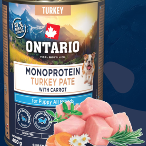 Ontario Puppy Monoprotein Kalkoenpaté met Wortel