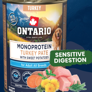 Ontario Adult Monoprotein Kalkoenpaté met Zoete Aardappelen